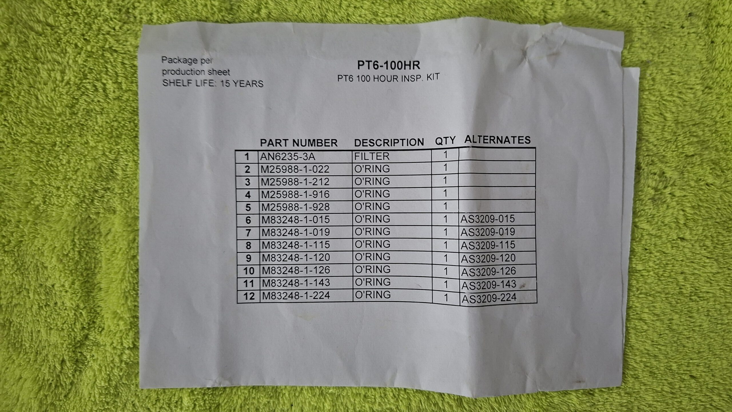 KIT 100horas PT6A